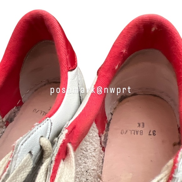 Golden Goose 🍓 Ball Star Ballstar Strawberry Red White Sneakers Shoes 37 7 - Picture 9 of 15